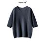 Women's 100% Pure Cashmere Short Sleeve Round Neck Sweater - Autumn/Winter Knit Pullover Base Layer