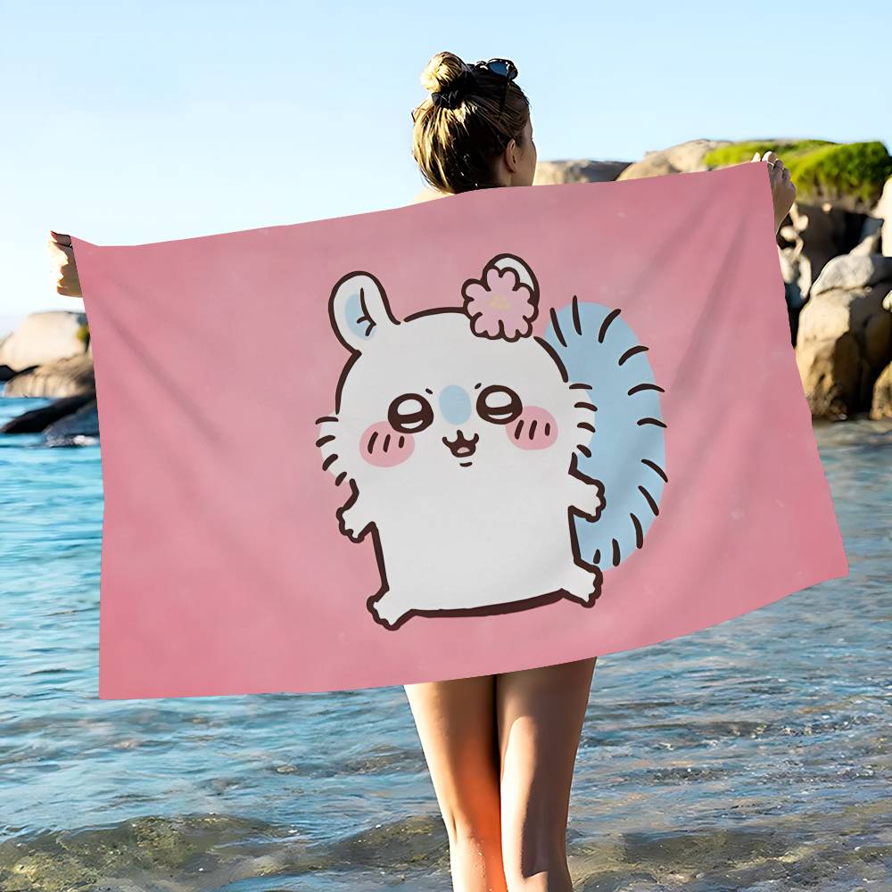 Cartoon M-MomongaS Microfiber Beach Towel Absorbent Quick dry Soft Yoga Swimming Resort Mountain Climbing Towel
