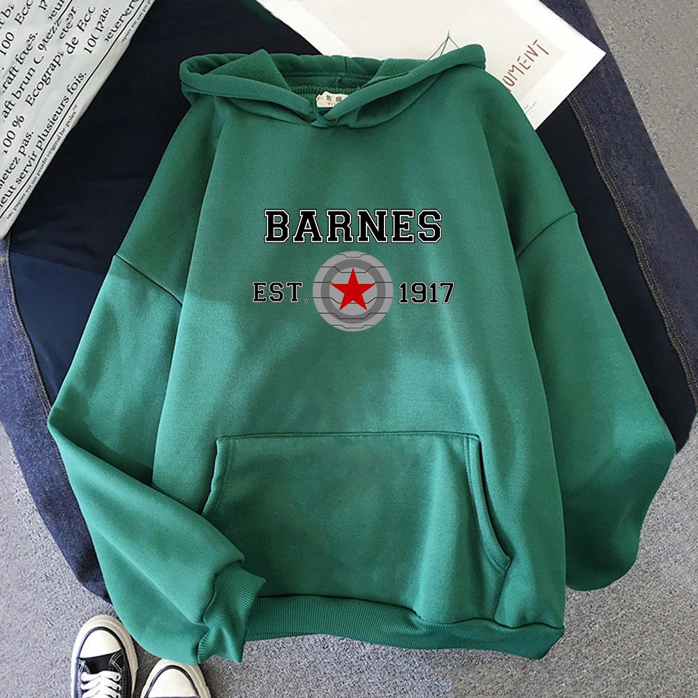 Hoodies Sweatshirts Vintage Winter Barnes 1917 Letter Print Hoody Women Kawaii Clothes Hip Hop Casual Unisex Streetwear Itself Tops