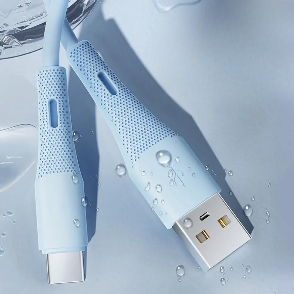 Aplicabil pentru Apple 15 Xiaomi Telefon Mobil Dual Type-C Încărcare Rapidă PD 100W Tabletă Cablu de Date Silicon Moale Lichid