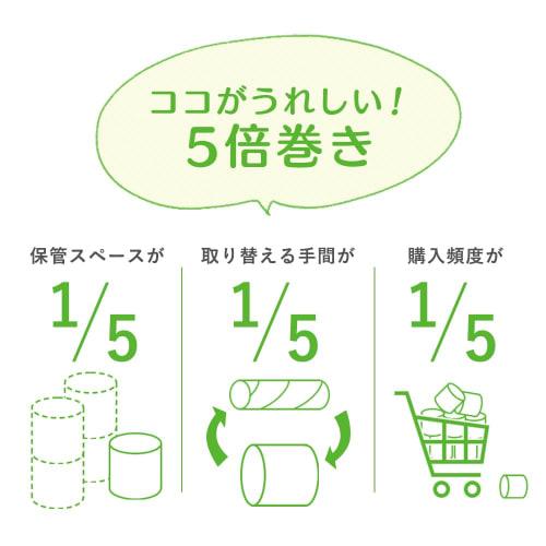 IRIS PLAZA (4-Pack) Toilet Paper, Single, 250m X 4 Rolls, 5x Rolls