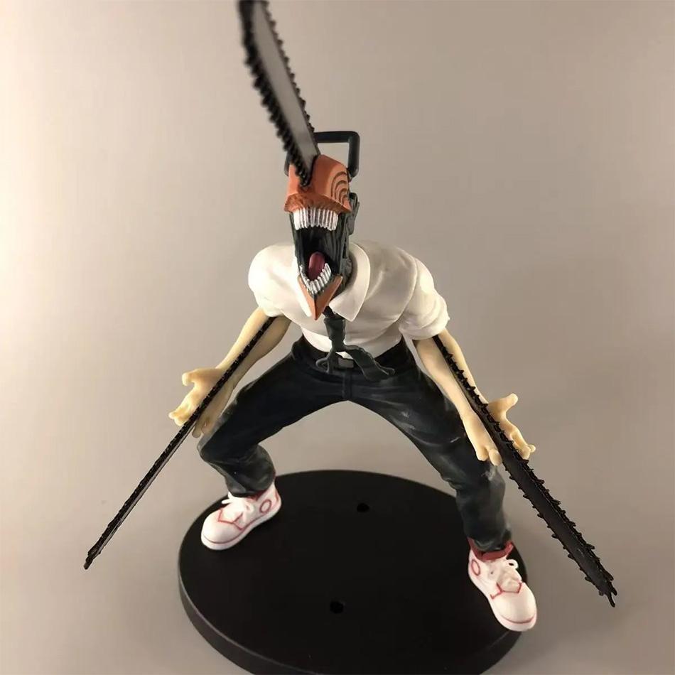 Chainsaw Man Denji 19cm Anime Action Figure Adult Collectible Model Doll Toy Power Figure Denji Figurine