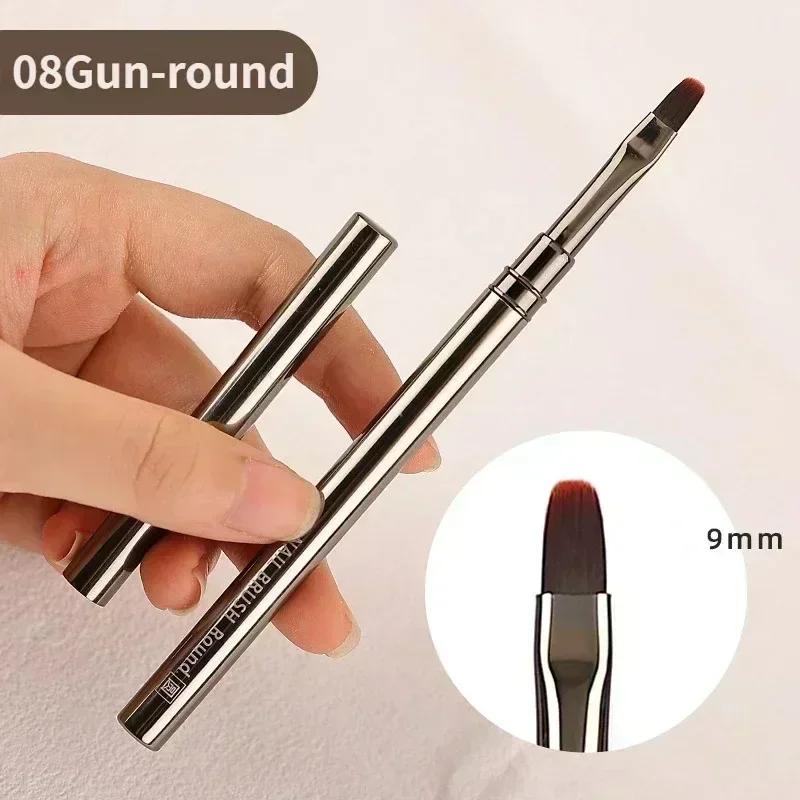 Nails Art Liner Brushes Elongated Lines Striping Drawing Painting  6/9/12/15/18/25mm Nail Design Pen Professional Manicure Tool