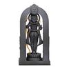 Ram Lalla Idol, 10,16 cm Höhe, Schwarz, 3D-gedruckt, UV-Harz, Hinduistische Religionsstatue von Lord Rama Ayodhya