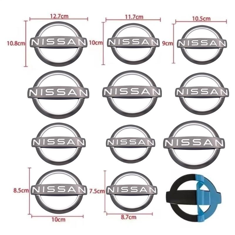  CHUQAZ1 For Nissan J11 X Trail Note Juke Sentra Patrol Micra Leaf Car Front Bonnet Grill Rear Trunk Emblem Logo Cover Replacement Badge