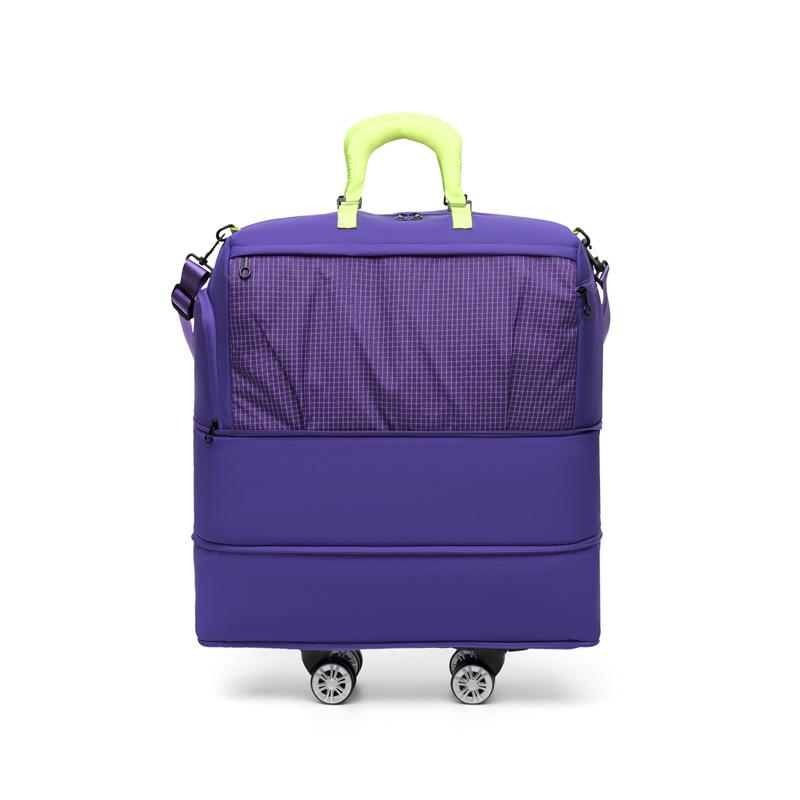 Women's Large Capacity Wheeled Travel Bag - Lightweight, Foldable, Universal Wheels