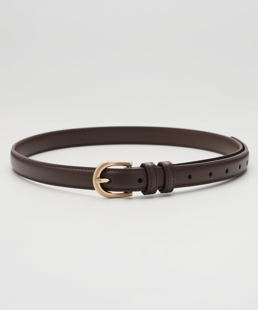 Nuateuseutyudio Basic Slim Round Leather Belt_6Color