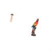 Traditional Chinese Girl And Parrot Resin Statue Sculpture Creative Miniature Figurine Desktop Gift