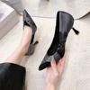 Fashion New Ayemiland Woman Fashion Sexy Fine Heel Shallow Mouth Single Shoes High-heeled Shoes