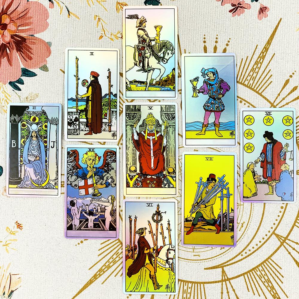 Hot-selling Tarot Cards A 78pcs Cards Fortune Telling Divination Game Cards Party Game Holiday Games, Halloween Christmas Gifts