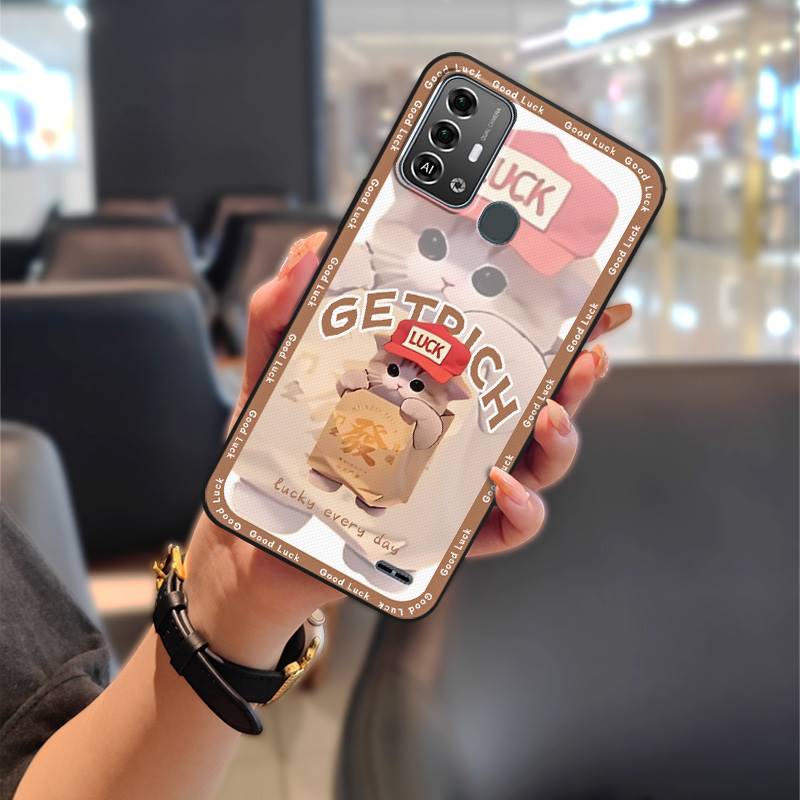 Anti-dust Graffiti Phone Case For ZTE Blade A53 Pro Dirt-resistant Waterproof Cartoon Cute Fashion Design Protective TPU