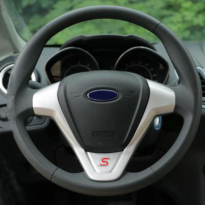 Naklejki ochronne na kierownicę samochodu ABS dla Forda New Fiesta Ecosport 2009 - 2016