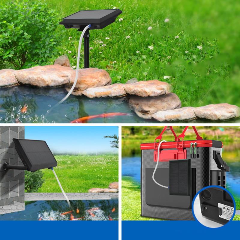 Pompa powietrza Solar Aquarium Outdoor Fishing Pompa tlenu Akumulatorowa pompa tlenu do wędkowania ryb