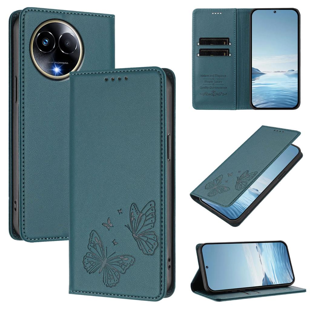 Shockproof Leather Flip Wallet Case Card Slot Stand Full Protection For Realme 11x 11 10 9 Pro Plus 9 Pro 9i