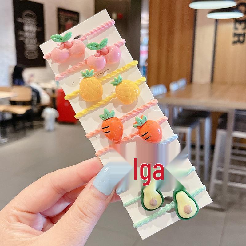 Elastice de păr colorate cu desene animate pentru copii - Drăguțe, elastice de cauciuc cu elasticitate ridicată și bentițe