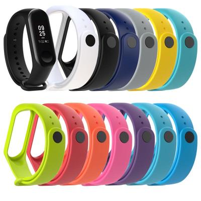 Xiaomi Mi Band 6 5 4 3 için Silikon Bilezik Yumuşak Spor Bileklikler Mi Band 6 5 Bilezik Yedek Kayış Bandı 3 4 Kordonlu Saat Nefes Alabilir Silikon Kemer
