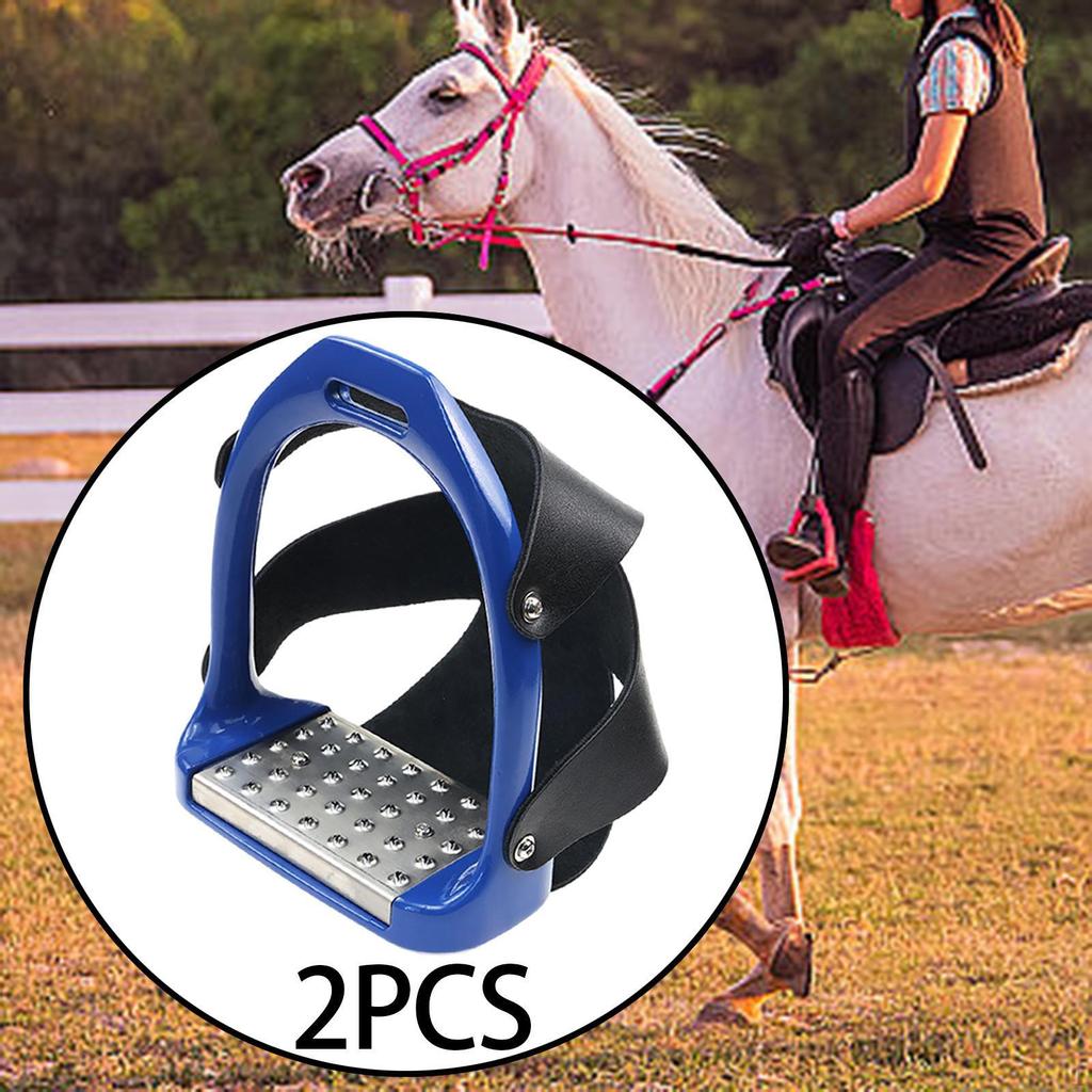 1Pair Adults Stirrups English Saddle for Men Women Horse Pedal Equestrian Western