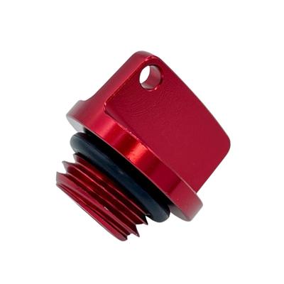 JYFACTORY Filler Cap Universal Aluminum Motorcycle Custom Replacement Repair Decoration Diameter 30mm Red