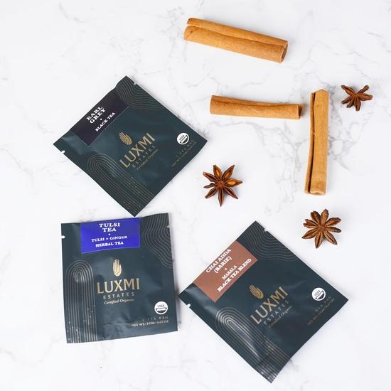 Luxmi Estates Sampler Tea Assortment | 15 TEA BAGS | 15 TB *2g = 30g | English Breakfast | Holy Tea | Pure Chamomile