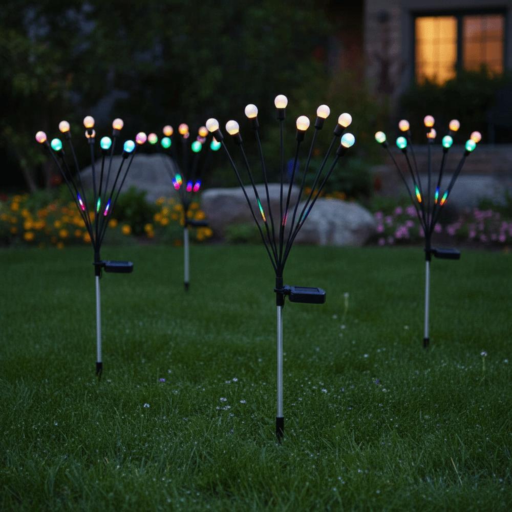 Wind Motion Solar Firefly String Lights IP65 Waterproof LED Garden Lights  Outdoor Atmosphere