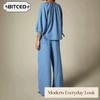 Women's Fashion Casual V Neck Pants Suits
