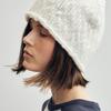 CITTA Wool Blend Signature Logo Beanie_CTA930(Ivory)