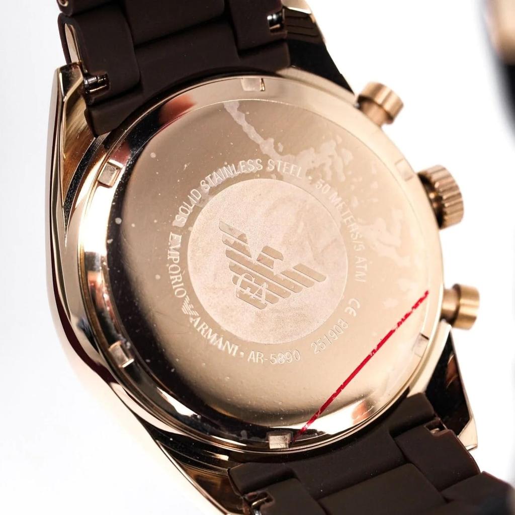 Emporio Armani AR5891 Women's Watch Chronograph Bracelet - - - Resin -