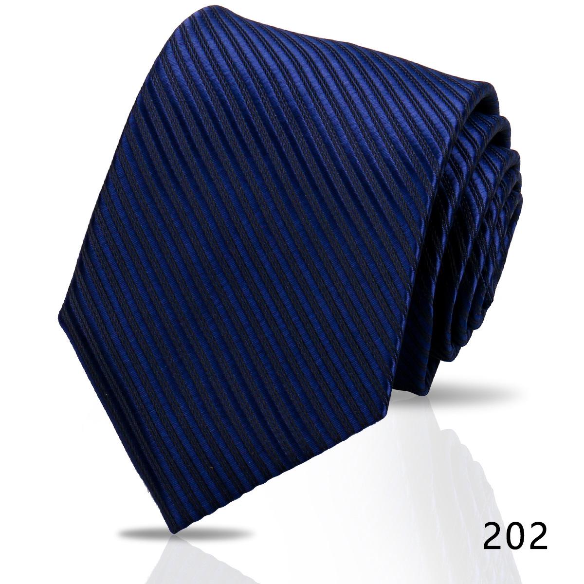 

Men s High-Grade Black and Red Striped Silk Tie for Formal and Wedding Wear - 8CM