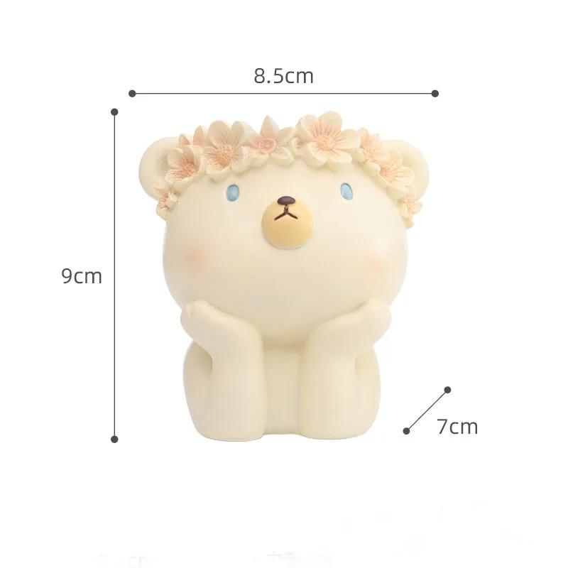 Animal Succulent Flowerpots Desktop Decoration Home Cartoon Bonsai Resin Succulent Small Flowerpots Micro-landscapes Flower Pots