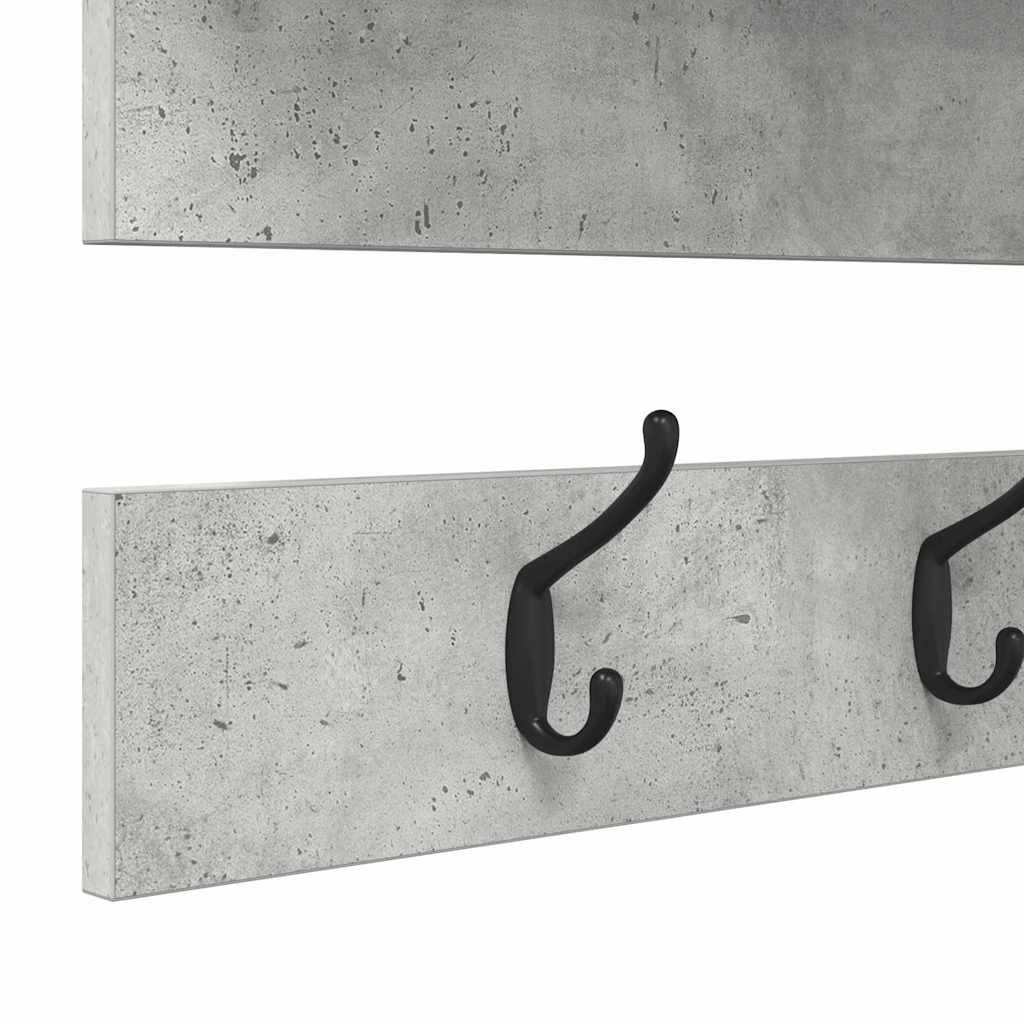 Wall Mounted Nightstand with Shelf Concrete Grey 90 x 15 x 36 cm