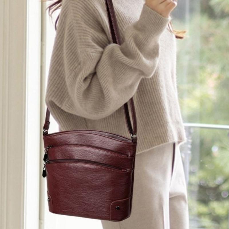 New Fashion Soft Leather Bags Women Shoulder Bags Luxury Handbags Women Bag Designer Crossbody Bags for Women Casual Messenger Bag