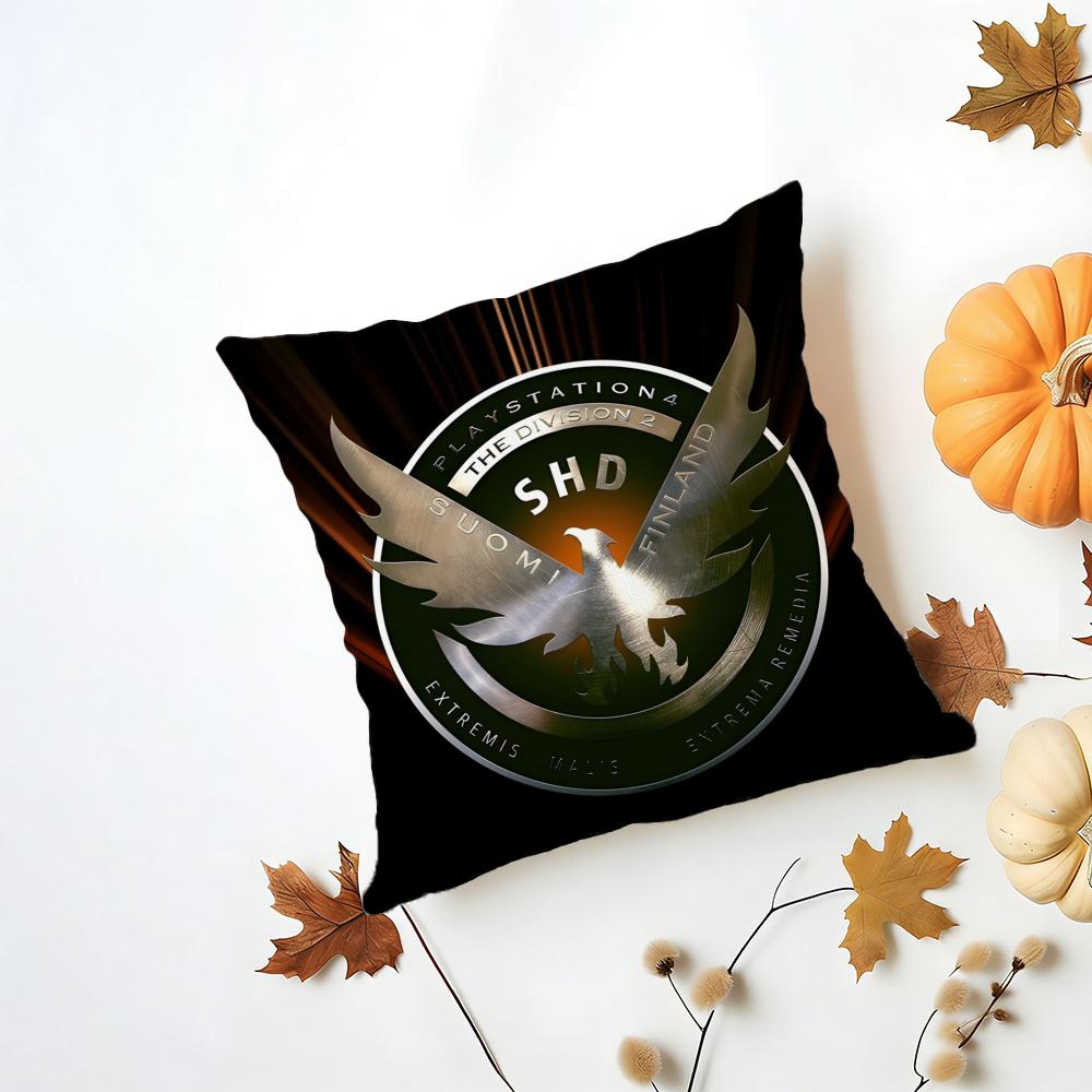 Tactical T-Tom C-Clancy'S T-The D-Division 2-2 Cushion Cover Washable Linen Pillowcase Soft For Daily Sofa Bed Home Room Decor