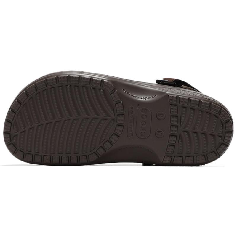 Crocs Classic clog Lightweight and comfortable Crocs Sandals Men's Dark Coffee