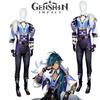 Ensemble de costume Cosplay Original Genshin Impact Pour Kaeya Design Imprimé Ethnique Tribal