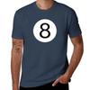 One And Only Be Unique Be Different Black 8 Ball Pool Conceptual Design Tshirt Soft Casual Short Sleeve Cotton Tee