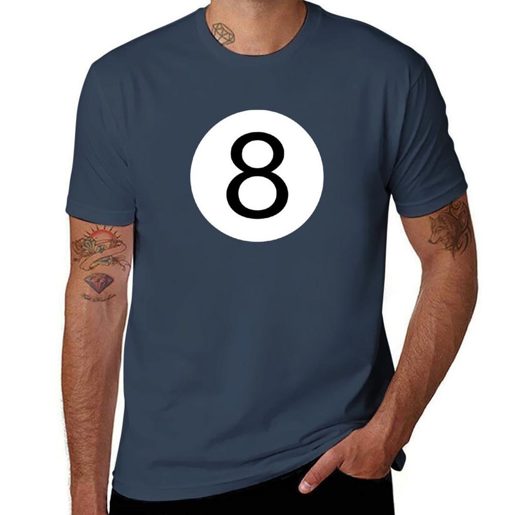 One And Only Be Unique Be Different Black 8 Ball Pool Conceptual Design Tshirt Soft Casual Short Sleeve Cotton Tee