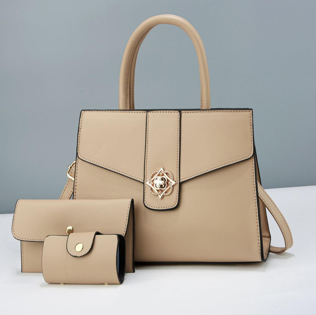 Quality Leather 3 Piece Set Luxury Handbags Women Bags Designer Crossbody Bags for Women  Large Capacity Tote Bag