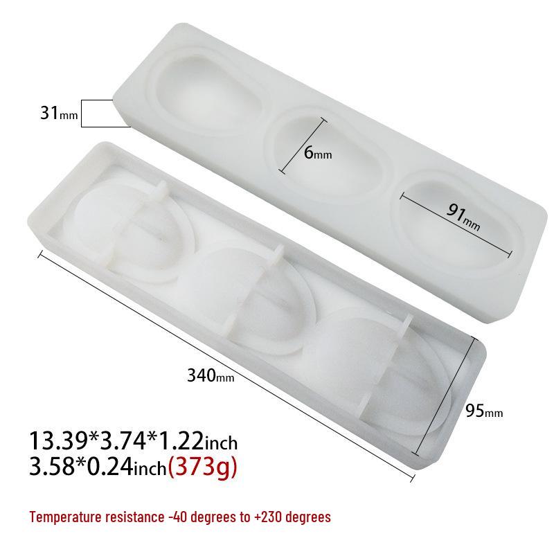 3D Fruchtmousse Silikon Kuchenformen: Birne, Apfel, Ananas, Pfirsich, Durian, Himbeere.