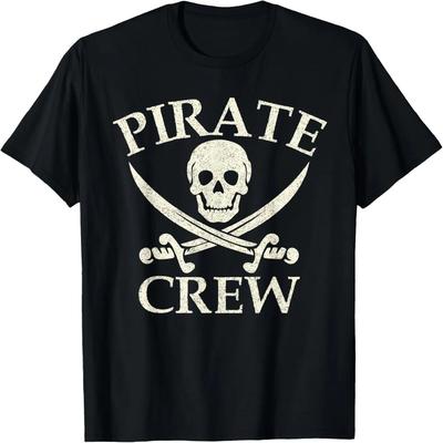 Boys Pirate Crew Birthday Party Supplies Group Matching T-Shirt
