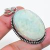 Natural Amazonite Gemstone 925 Sterling Silver Jewelry Pendant 2.01" AP-15974
