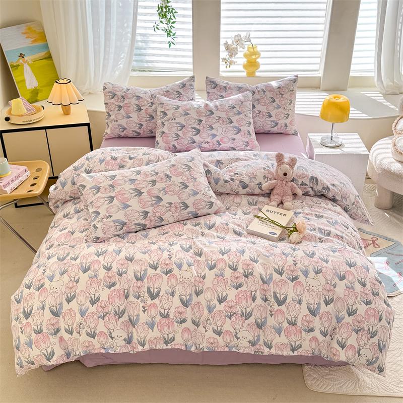 1pc Quilt Cover Floral Style Duvet Cover Single/Double/Queen/King Size Comforter Cover Housse De Couette (No Pillowcase)