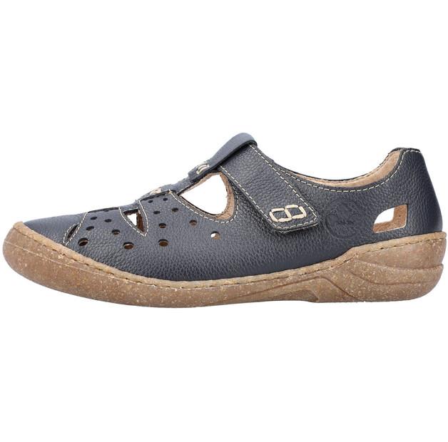 Женские слипоны на липучке Rieker Loafer 54555 navy 8293₽