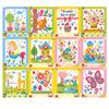 5/10pcs Button Mosaic Art Painting Kit DIY Cartoon Design Sticker Crafts Home Decorative Painting Back to School Gift Reward JXB