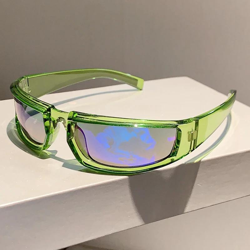 New in Y2k Punk Sunglasses Men Women Trendy Fashion Outdoor Mirror Shades Eyewear Popular Ins Cycling Goggle Sun Glasses