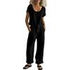 2 Piece Pants Sets For Women Cotton Linen Beach Travel Vacation Loose Outfits