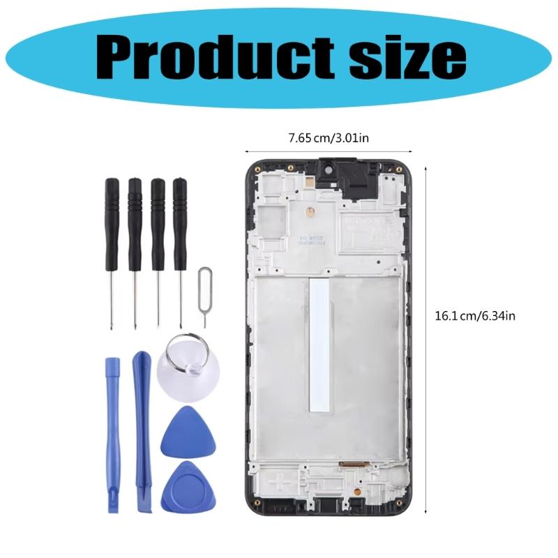 LCD Screen and Digitizer Full Assembly with Frame for A25 Cellphone Replacement Accessories LCD Digitizer
