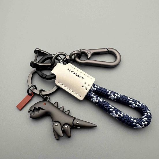 Dinosaur Charm Keychain Zinc Alloy Animal Keyring Keys Backpacks Handbags Keychain Stylish Accessories