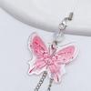 Eye Catching Butterfly Star Pendant Fashionable Butterfly Star Keychain Phone Anti-lost Lanyard for Bag Key Backpack