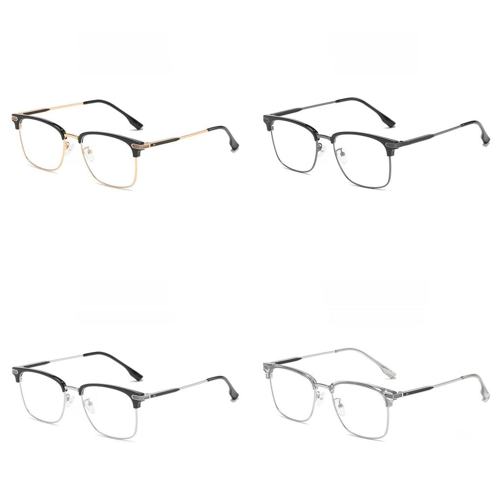Business Retro Eyeglasses Frame For Men With Blue Light Blocking Lens And Full Rim Design