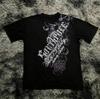 Classic Y2K Gothic Style T-shirt Print Oversized T Shirt High Street Shirts Gothic Round Neck Cotton Tops New Mens Women T Shirt